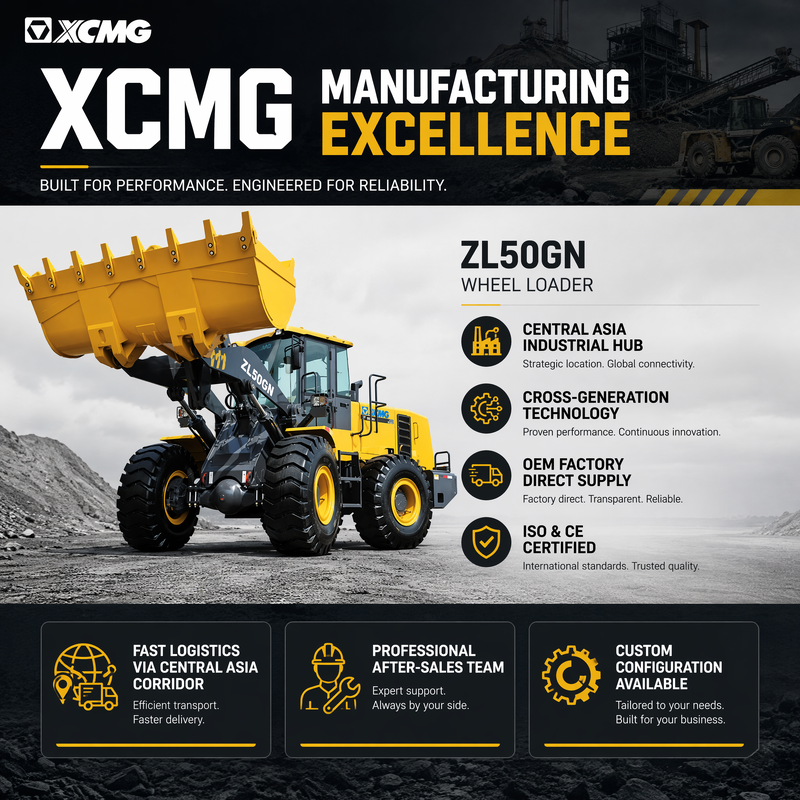 XCMG ZL50GN 5 тонн передний коленной погрузчик 3,2 м3 Кувшин строительства тяжелой грузоподъемности
