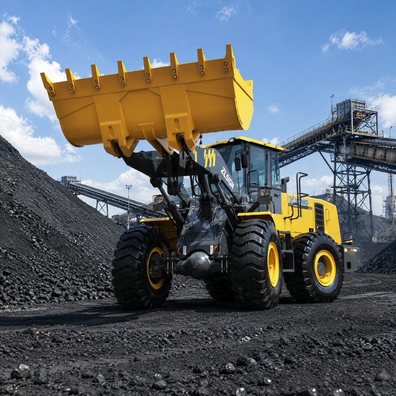 XCMG ZL50GN 5 тонн передний коленной погрузчик 3,2 м3 Кувшин строительства тяжелой грузоподъемности
